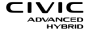 Logo do modelo Civic Híbrido